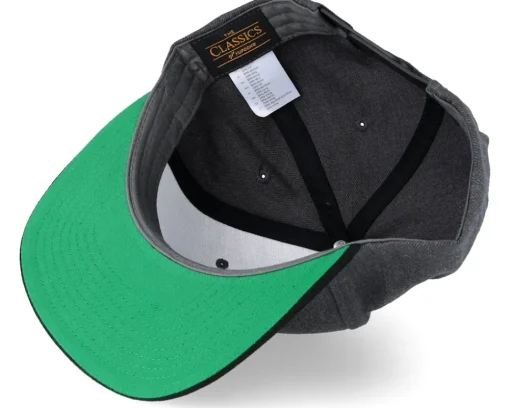 Online Yupoong Classic Charcoal/Black Snapback - Grey