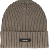 Sale Calvin Klein Classic Cotton Rib Beanie Brindle Cuff - Brown