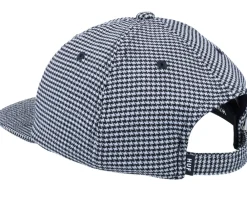 Snapback-HUF Classic H Houndstooth 6 Panel Black Strapback -