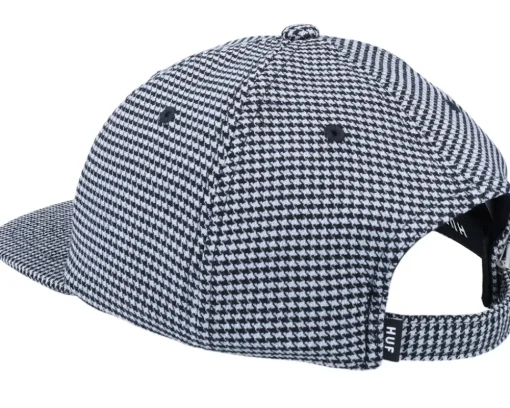 Snapback-HUF Classic H Houndstooth 6 Panel Black Strapback -