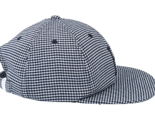Snapback-HUF Classic H Houndstooth 6 Panel Black Strapback -