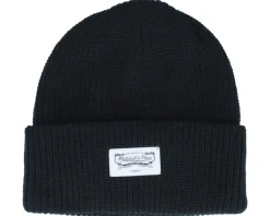 Cuff Beanies-Mitchell & Ness Classic Mark Knit Black Cuff -