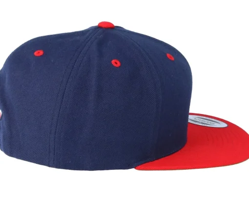 Snapback-Yupoong Classic Navy/Red Snapback -