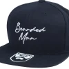 Snapback-Bearded Man Clean Script Black Snapback