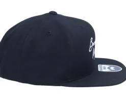 Snapback-Bearded Man Clean Script Black Snapback