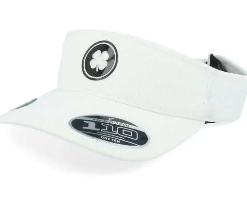 Clearance Black Clover Clear White/Black Tpu Patch Visor -