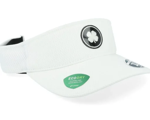 Clearance Black Clover Clear White/Black Tpu Patch Visor -