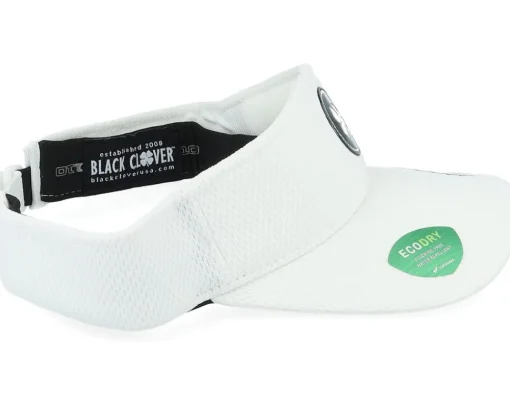 Clearance Black Clover Clear White/Black Tpu Patch Visor -