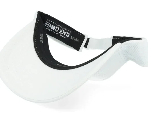 Clearance Black Clover Clear White/Black Tpu Patch Visor -