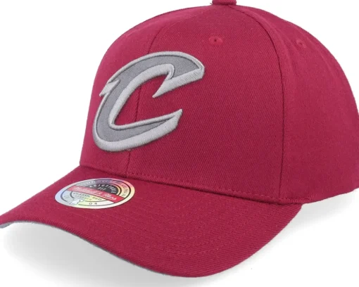 Adjustable-Mitchell & Ness Cleveland Cavaliers Burgundy Classic Red Burgundy Adjustable -