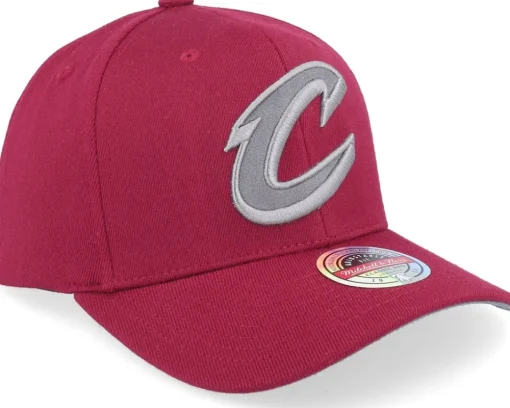 Adjustable-Mitchell & Ness Cleveland Cavaliers Burgundy Classic Red Burgundy Adjustable -
