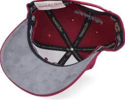 Adjustable-Mitchell & Ness Cleveland Cavaliers Burgundy Classic Red Burgundy Adjustable -