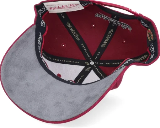 Adjustable-Mitchell & Ness Cleveland Cavaliers Burgundy Classic Red Burgundy Adjustable -