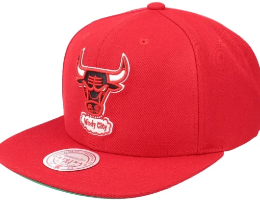 Snapback-Mitchell & Ness Cleveland Cavaliers Team Ground 2.0 Maroon Snapback - Red
