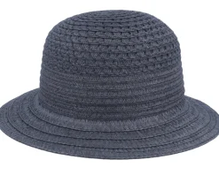 Best Seeberger Cloche In Braid Mix Black Bucket Straw Hat -
