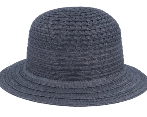 Best Seeberger Cloche In Braid Mix Black Bucket Straw Hat -