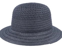 Best Seeberger Cloche In Braid Mix Black Bucket Straw Hat -