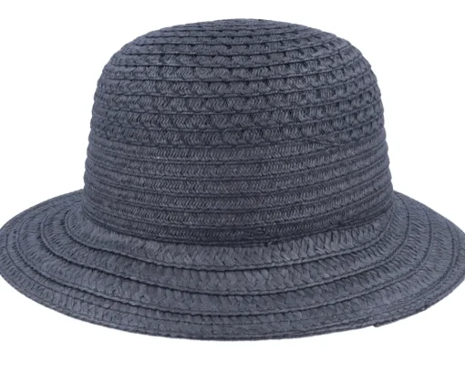 Best Seeberger Cloche In Braid Mix Black Bucket Straw Hat -