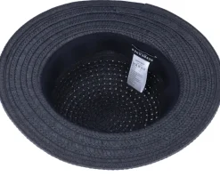 Best Seeberger Cloche In Braid Mix Black Bucket Straw Hat -