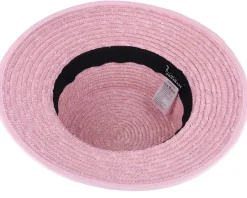 Buckets | Straw Hat-Seeberger Cloche In Straw Braid Rose Bucket -