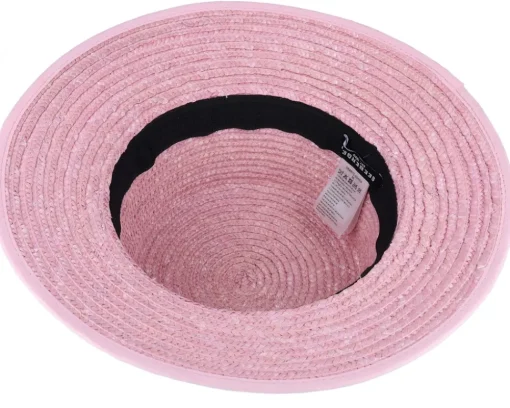 Buckets | Straw Hat-Seeberger Cloche In Straw Braid Rose Bucket -