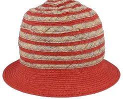 Sale Seeberger Cloche In Stripy Design Terracotta-Linen Bucket -