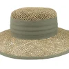 Hot Seeberger Cloche Seagras Natural/Khaki Straw Hat -