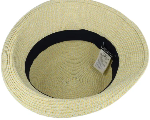 Straw Hat | Trilby Hats-Seeberger Cloche With Ribbon Trimming Honey-Powder Red Straw Hat -