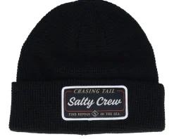 Fashion Salty Crew Coastal Beanie Faded Black Cuff -