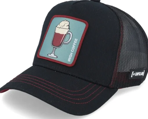 Trucker-Capslab Cocktails Irish Coffee Black/Burgundy Trucker -