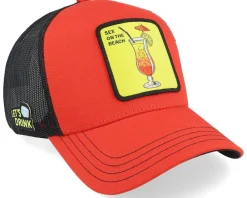 Trucker-Capslab Cocktails Sex On The Beach Black/Red Trucker -