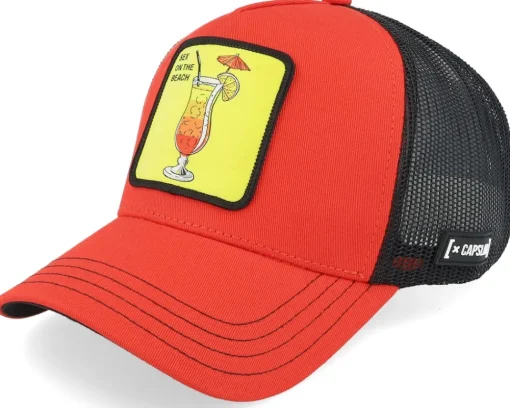 Trucker-Capslab Cocktails Sex On The Beach Black/Red Trucker -