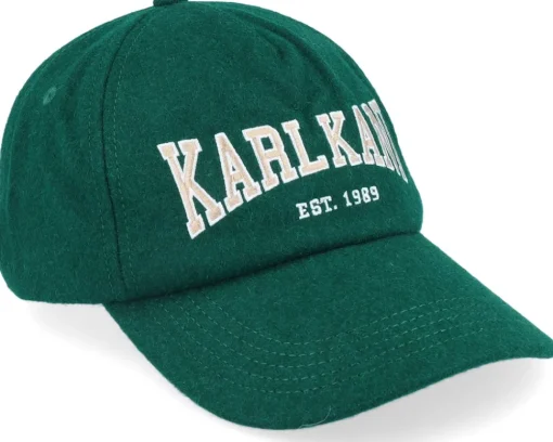 Dad Cap-Karl Kani College Signature Wool Blend Cap Dusty Green Dad Cap -
