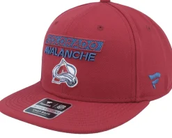 Snapback-Fanatics Colorado Avalanche Authentic Pro Rink Prime D. Garnet Snapback - Red