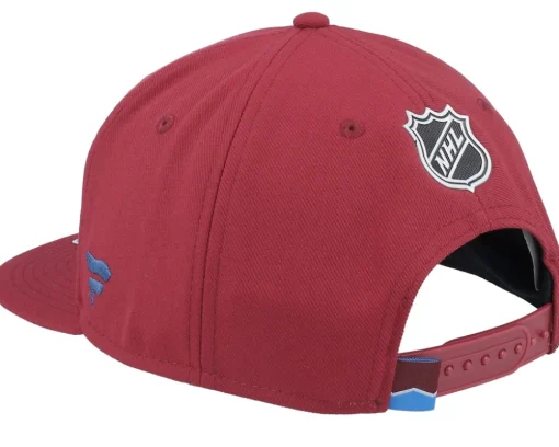 Snapback-Fanatics Colorado Avalanche Authentic Pro Rink Prime D. Garnet Snapback - Red