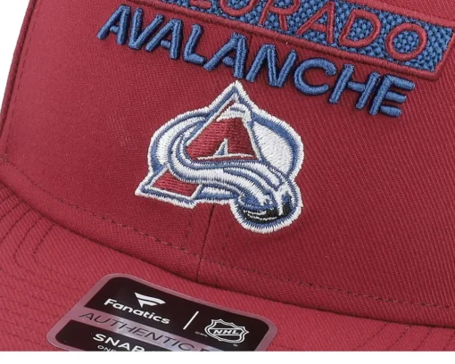 Snapback-Fanatics Colorado Avalanche Authentic Pro Rink Prime D. Garnet Snapback - Red