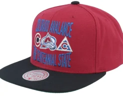 Snapback-Mitchell & Ness Colorado Avalanche City Love Maroon/Black Snapback -