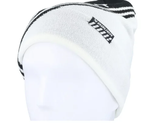 New Bauer Colorblock Toque Black/White Cuff -