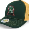 Trucker-Lucid Smile Colorful Lizard Dark Green/Gold Trucker -