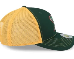 Trucker-Lucid Smile Colorful Lizard Dark Green/Gold Trucker -