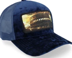 Trucker-Calza Pennello Colosseum At Its Peak Velvet Navy A-Frame Trucker - Blue