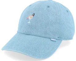 Dad Cap-Djinns Coloured Girl Washed Denim Dad Cap -