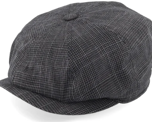 Flat Caps-Mayser Conall Black Flat Cap -