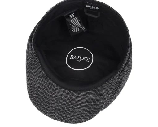 Flat Caps-Mayser Conall Black Flat Cap -