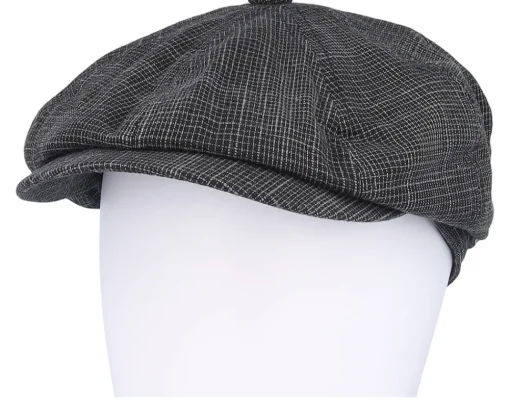 Flat Caps-Mayser Conall Black Flat Cap -