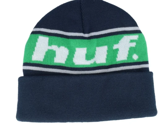 Best HUF Continual Beanie Navy Cuff - Blue