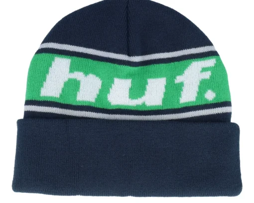 Best HUF Continual Beanie Navy Cuff - Blue
