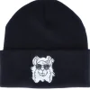 Cuff Beanies-Iconic Cool Llama Black Cuff -