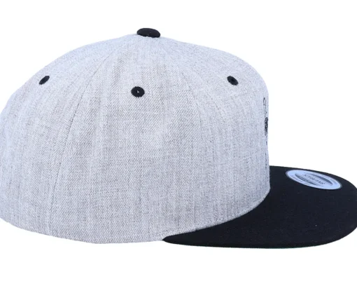 Best Iconic Cool Llama Lines Heather Grey/Black Snapback -