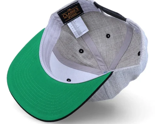 Best Iconic Cool Llama Lines Heather Grey/Black Snapback -